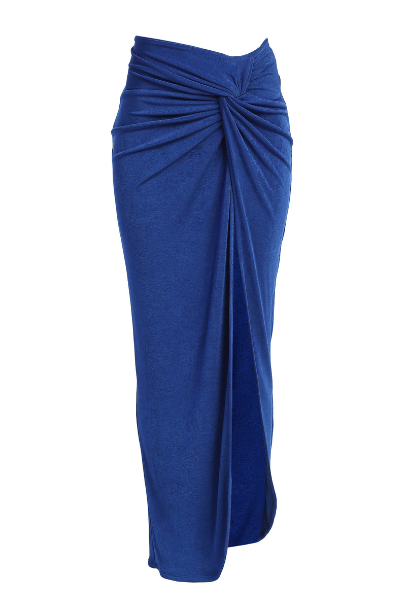 Royal Blue Kimora Slinky Skirt – JLUXLABEL