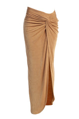 Pecan Kimora Slinky Skirt