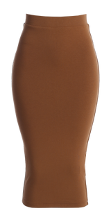 Pecan Leilah Midi Skirt - JLUXLABEL