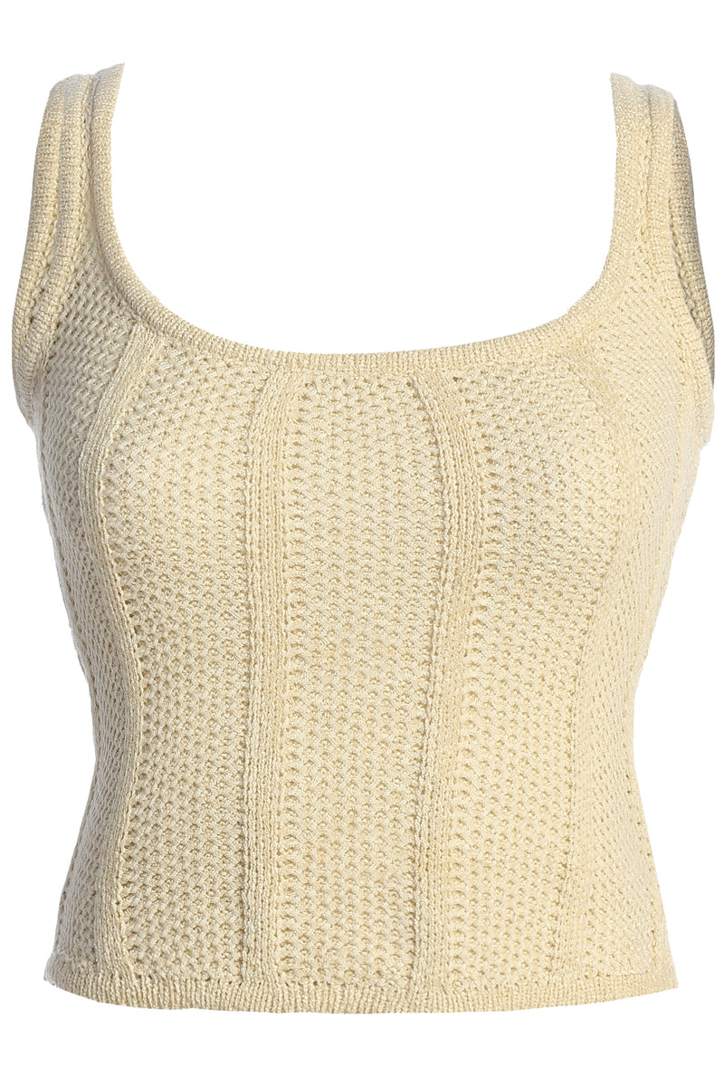 Ivory Shore Thing Crochet Top - JLUXLABEL