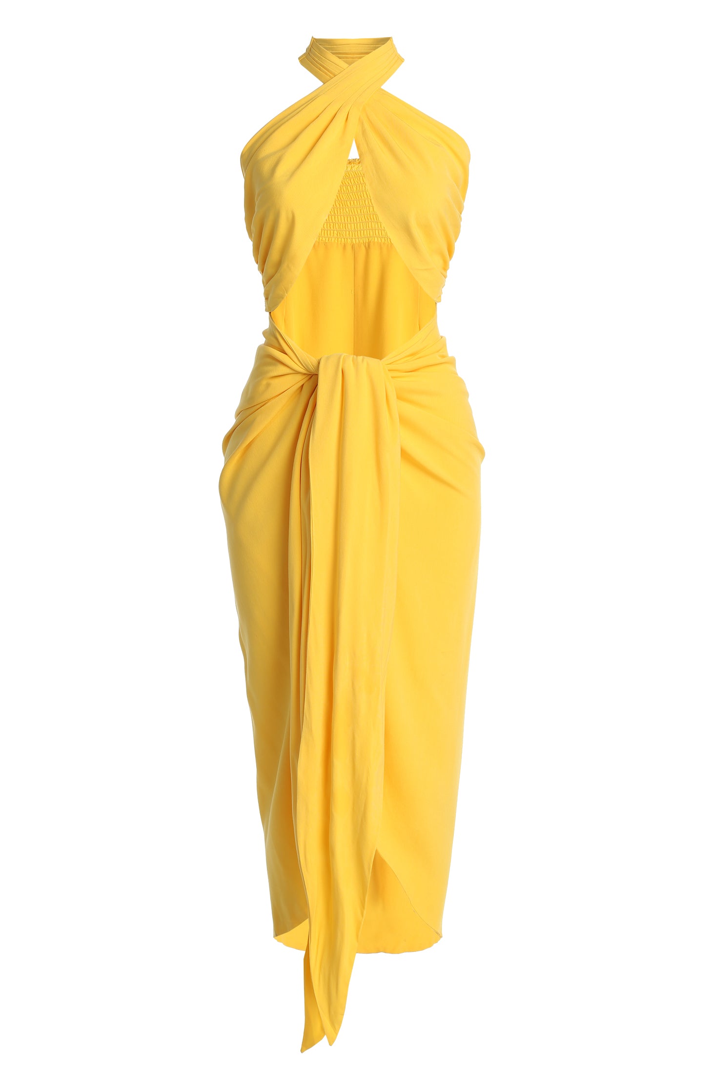 Yellow Sahara Dress | JLUXLABEL