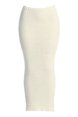 Ivory Britannia Maxi Skirt - JLUXLABEL