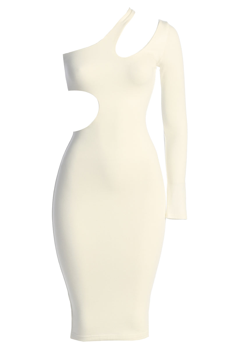 Ivory By My Side Cutout Dress - JLUXLABEL