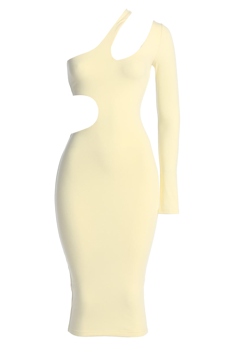 Buttercream By My Side Cutout Dress - JLUXLABEL