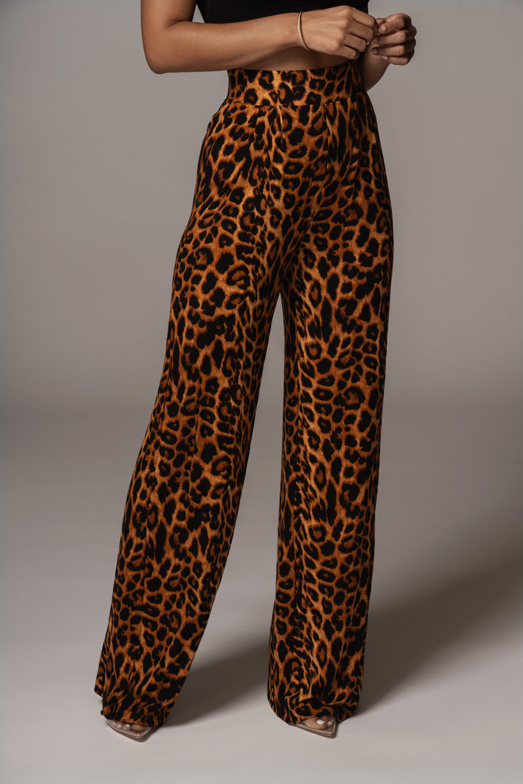 Leopard Terez Wide Leg Pant | JLUXLABEL
