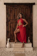 Red Sahara Dress - JLUXLABEL - Cabana Collection - Spring Summer
