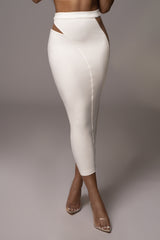 Ivory Lost In Time Netted Skirt - JLUXLABEL