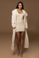 Ivory Evonna Sweater Knit Dress - JLUXLABEL