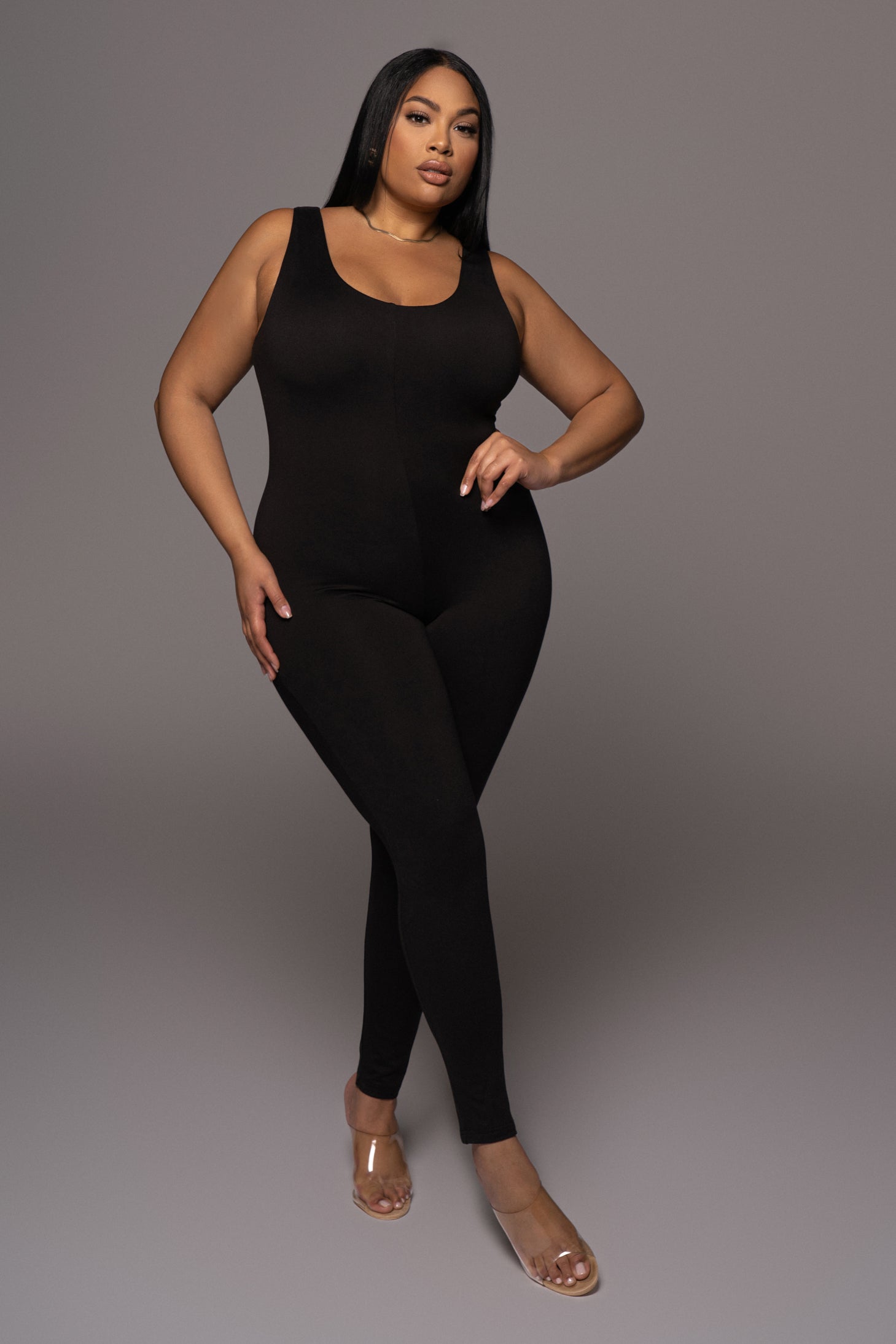 Black Alo Double Layer Jumpsuit - JLUXLABEL