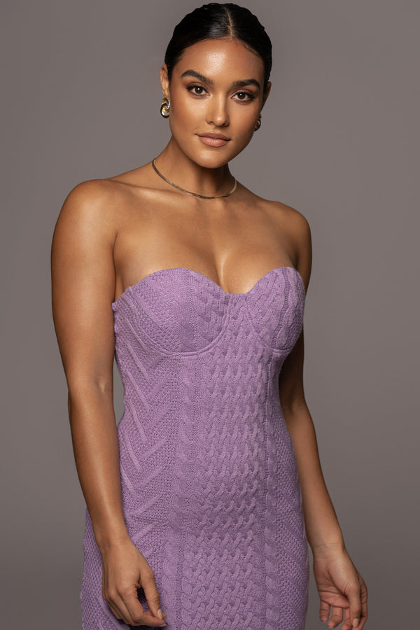 Lilac Shades Of You Bustier Dress - JLUXLABEL