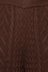 Chocolate Davina Sweater Knit Bustier Top