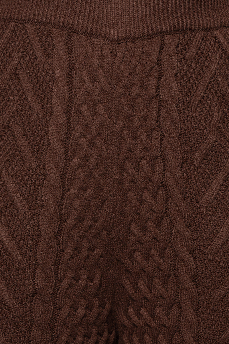 Chocolate Davina Sweater Knit Bustier Top