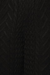 Black Davina Sweater Knit Bustier Top - JLUXLABEL