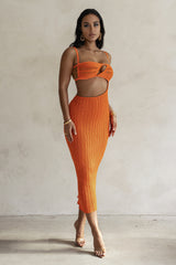 Orange Coastal Escape Dress - JLUXLABEL - Crochet