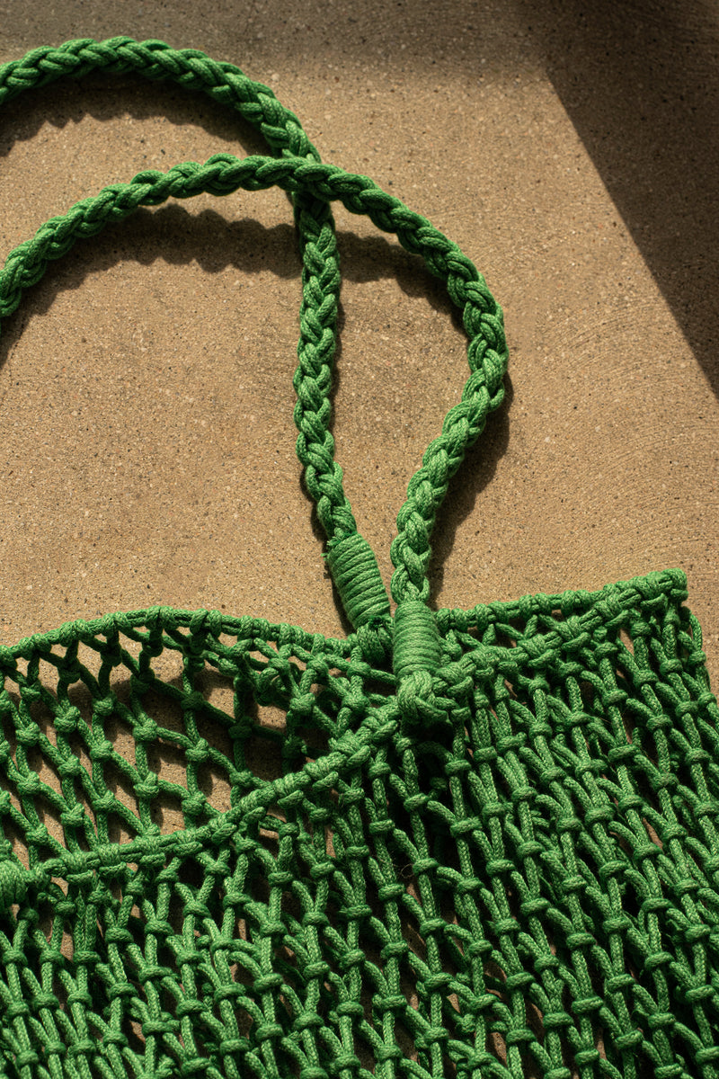 Green Sun Seeker Hallow Out Tote Bag - JLUXLABEL - Crochet