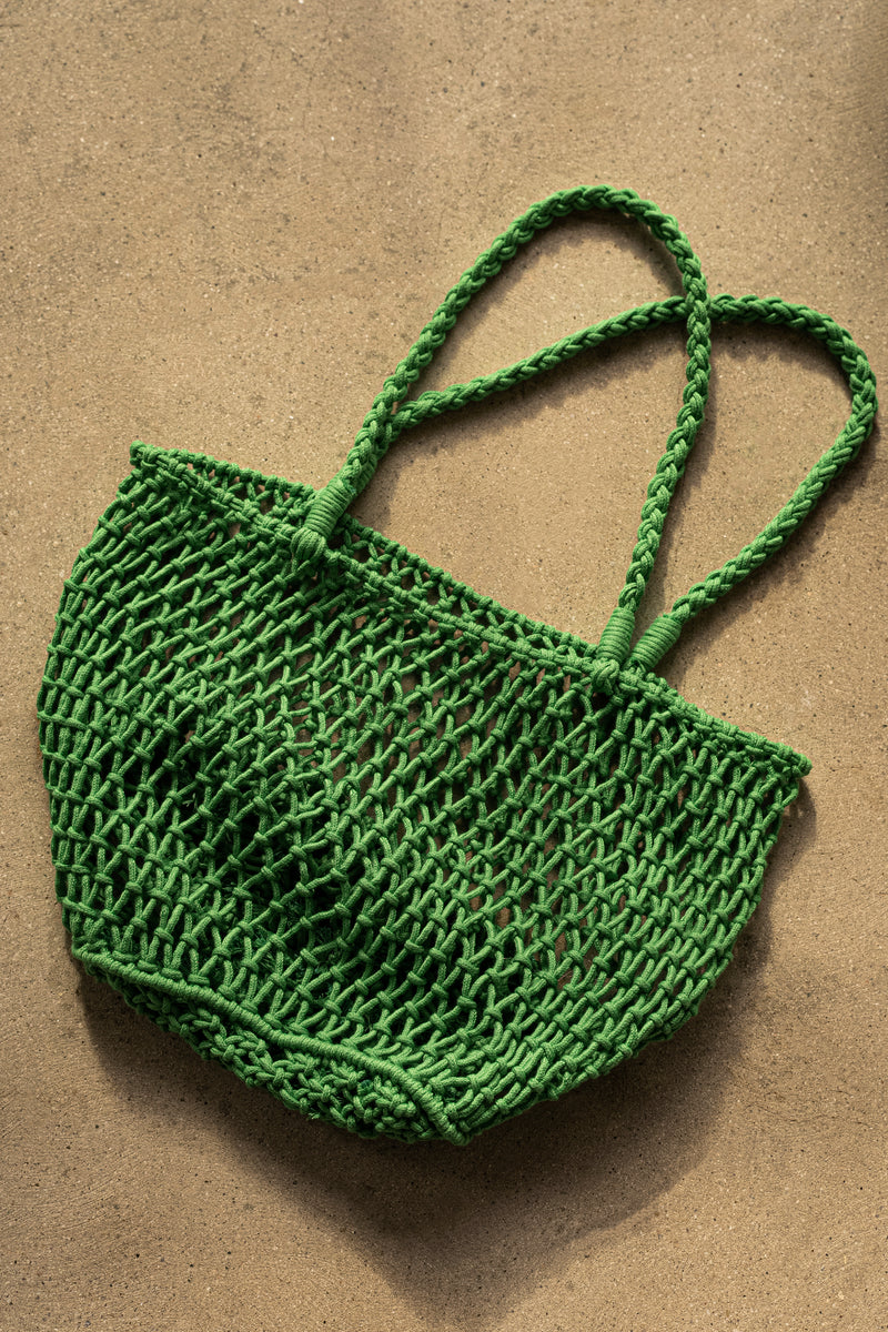 Crochet Heart Net Pouch Bag - Love Crochet