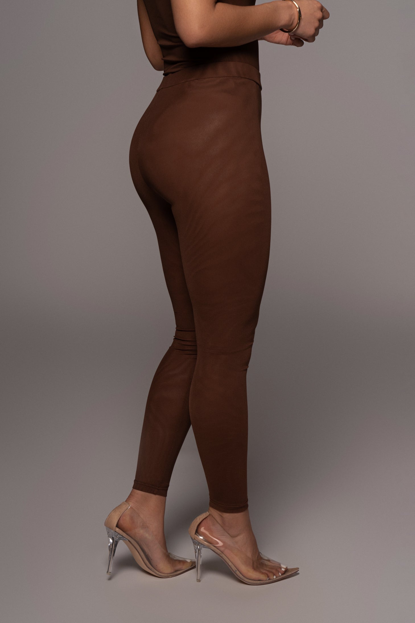 Chocolate Nina Mesh Pants - JLUXLABEL