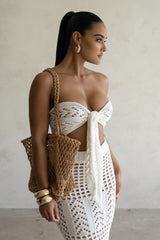 Ivory Caribbean Skies Skirt Set - JLUXLABEL - Crochet