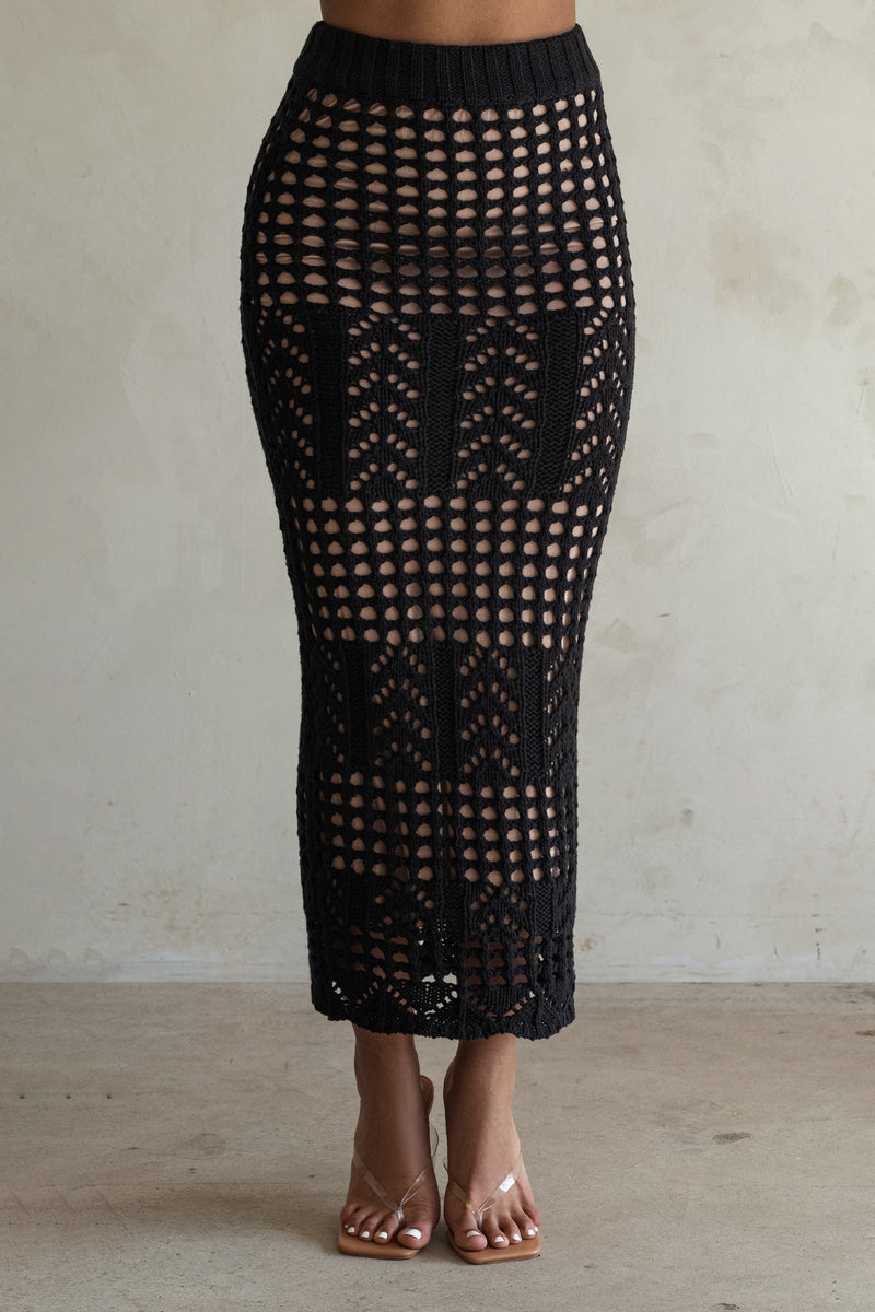 Noir Caribbean Skies Skirt Set - JLUXLABEL - Crochet