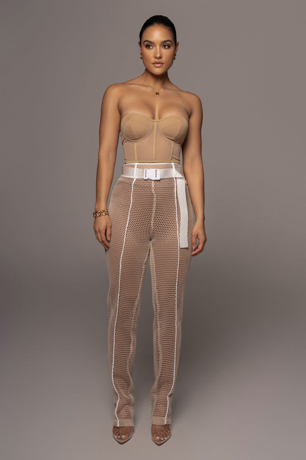 Tan/Tan Hasley Pants - JLUXLABEL