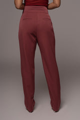 Berry Aerin Trousers - JLUXLABEL