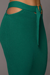 Emerald Nikole Ribbed Skirt Set - JLUXLABEL