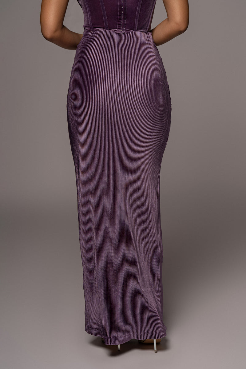 Purple True Bliss Maxi Skirt - JLUXLABEL
