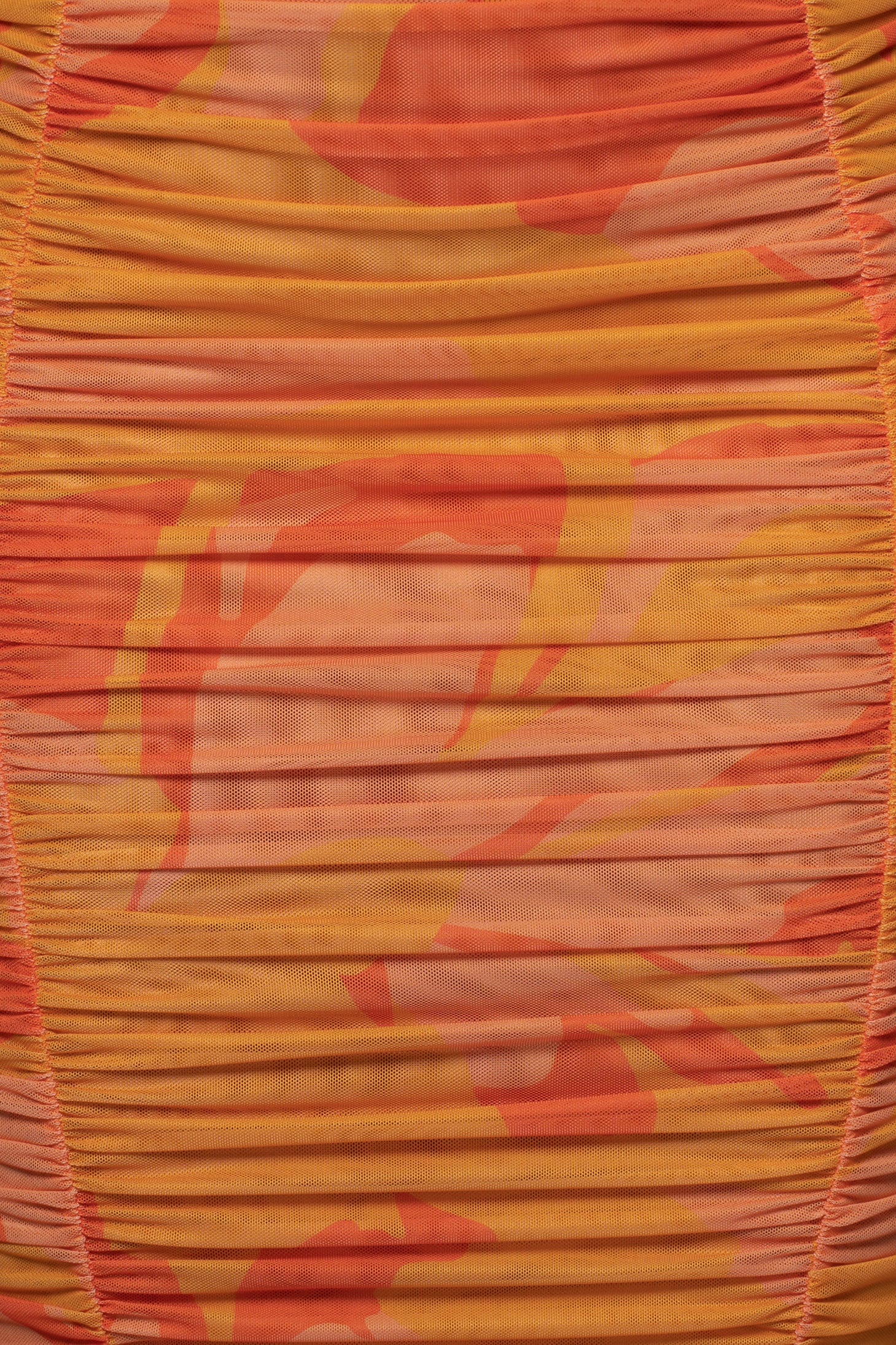 Orange Costa Rica Floral Skirt - JLUXLABEL