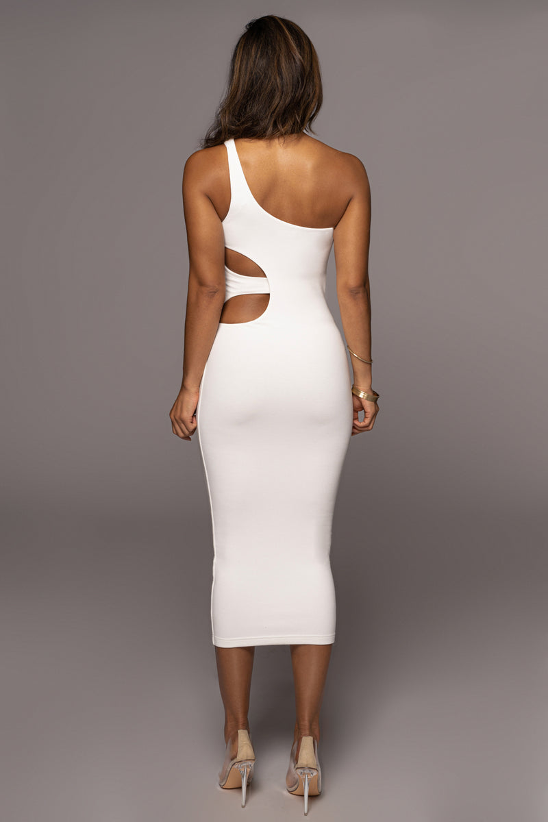 Ivory Zuzanna Cutout Dress - JLUXLABEL
