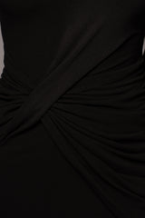 Jluxbasix Noir Modern Lovers Midi Dress - JLUXLABEL - black