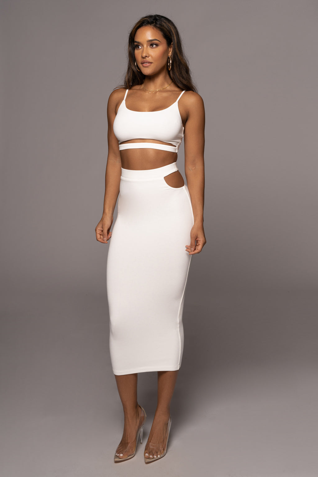 Ivory Eizelle Skirt Set XL - JLUXLABEL