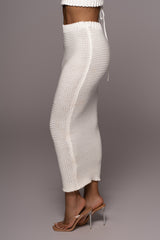Ivory Britannia Maxi Skirt - JLUXLABEL