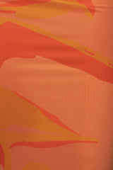 Orange Naylene Ruched Dress - JLUXLABEL