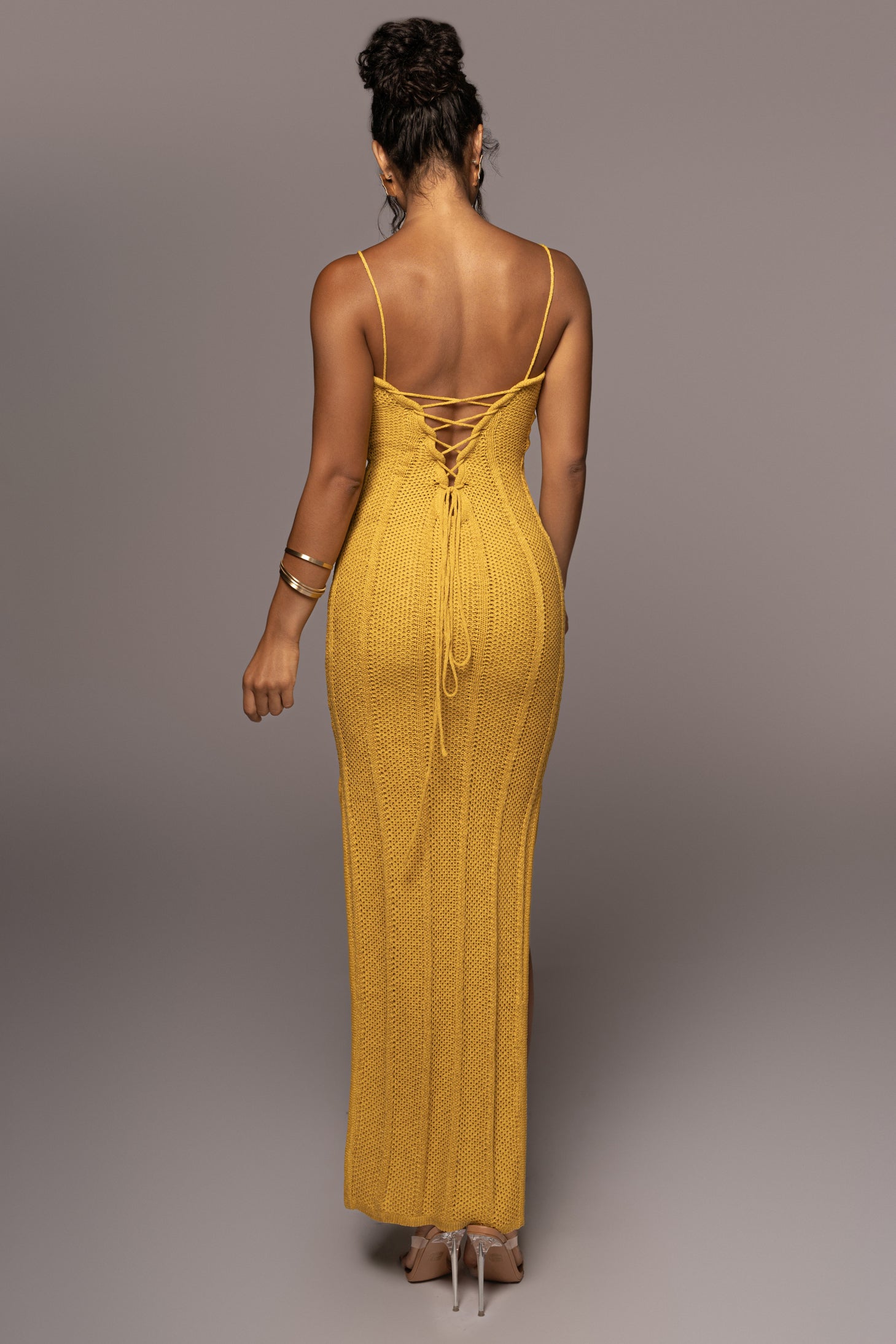 Yellow Cabana Views Crochet Dress - JLUXLABEL