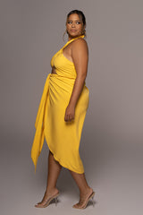 Yellow Sahara Dress - JLUXLABEL