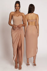 Tan Taste Of Summer Skirt Set- JLUXLABEL - Spring Summer Fashion