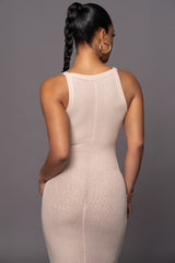 Tan Back To You Midi Dress - JLUXLABEL - Cabana Collection - Spring Summer