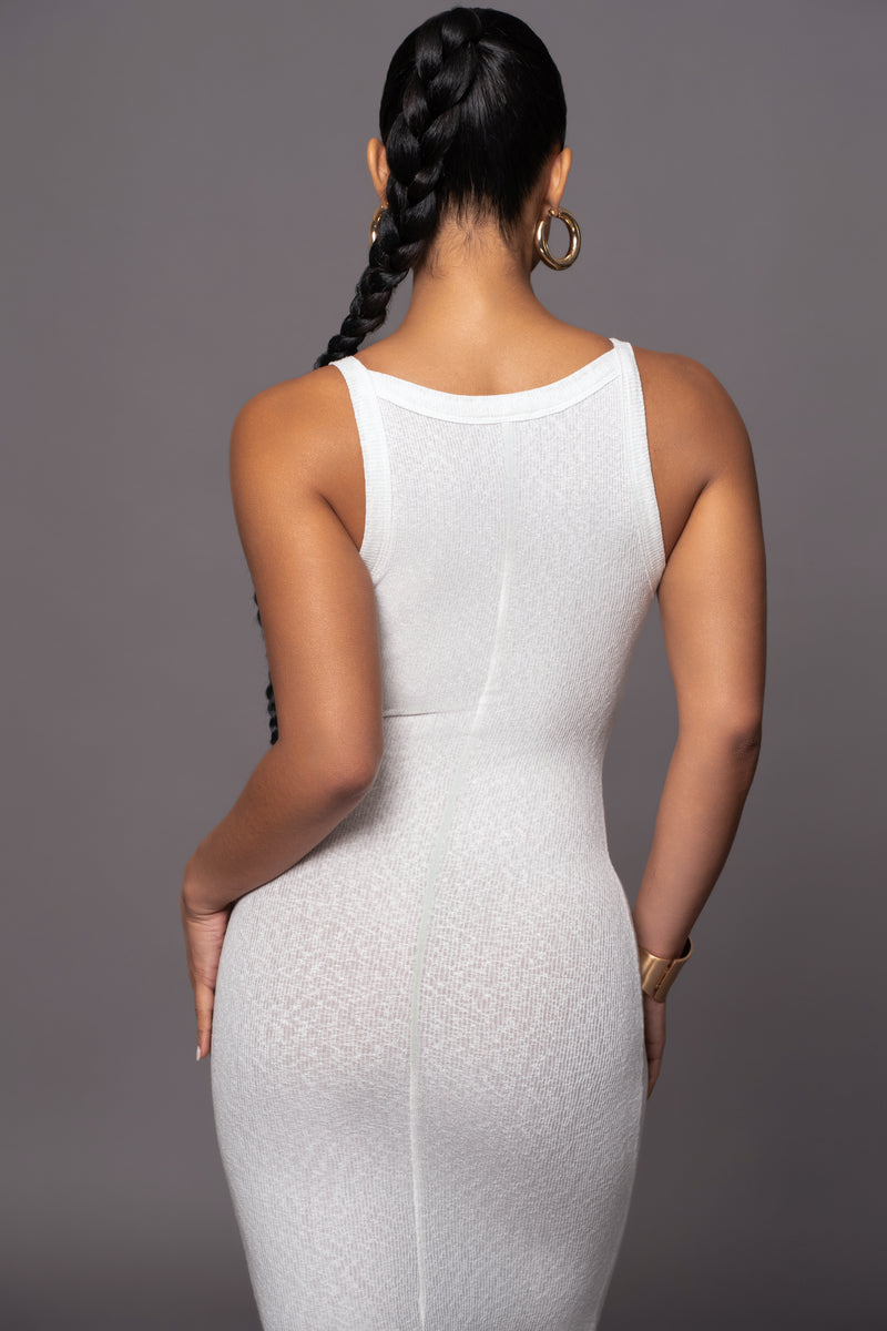 Ivory Back To You Midi Dress - JLUXLABEL - Cabana Collection - Spring Summer