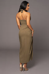Olive Sahara Dress- JLUXLABEL - Spring Summer Fashion