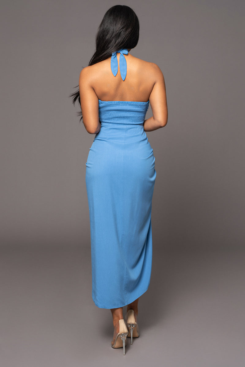 Blue Sahara Dress- JLUXLABEL - Spring Summer Fashion