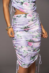 Lilac Florence Ruched Skirt Set- JLUXLABEL - Spring Summer Fashion