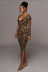 Leopard Rule Breaker Dress - Feminine Force - JLUXLABEL