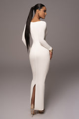 Ivory Made You Look Maxi Dress - JLUXLABEL