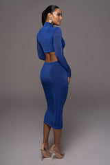Royal Blue Made For You Dress - JLUXLABEL