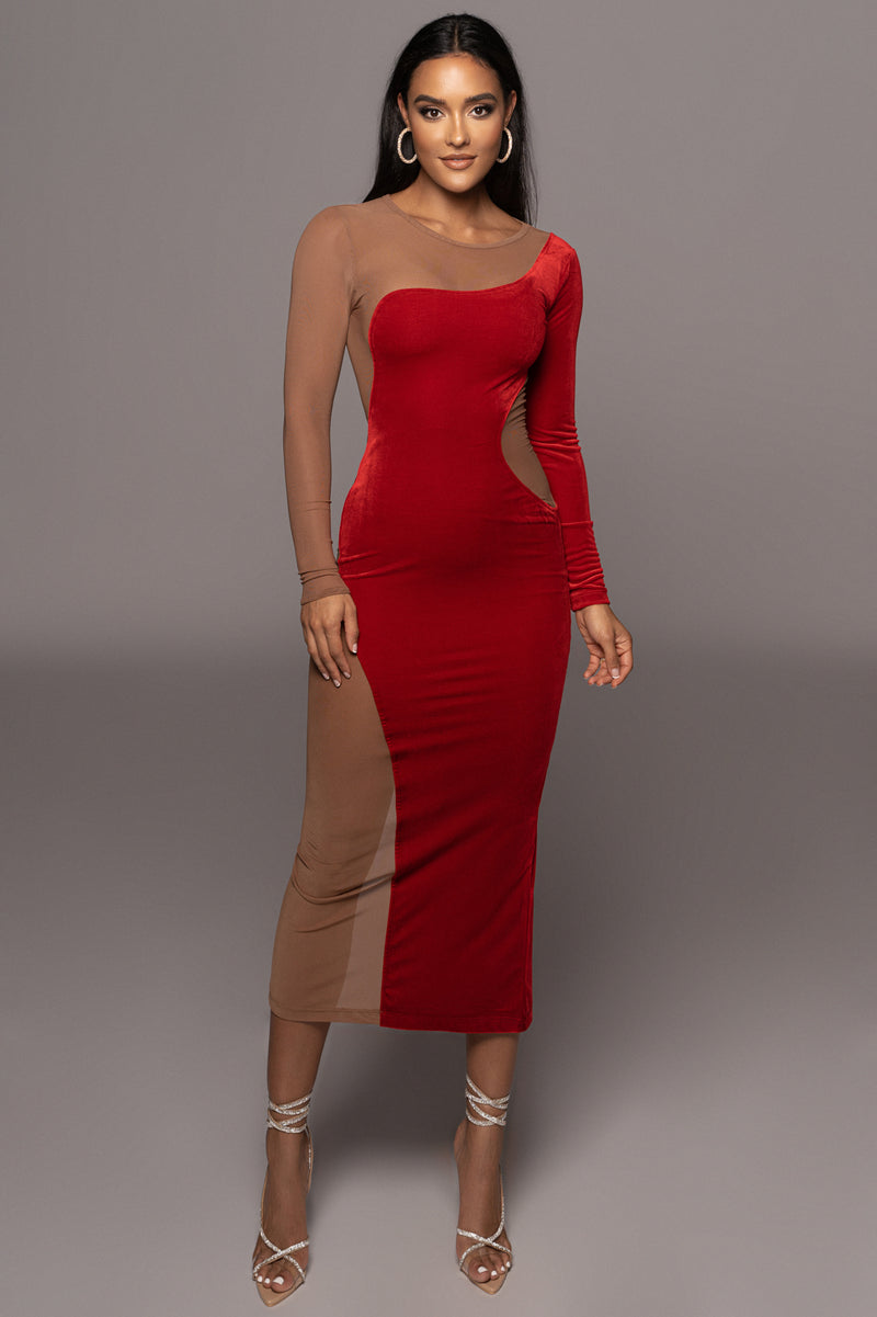 LIMITED EDITION Red Thelma Dress - JLUXLABEL