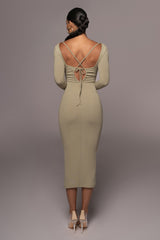Olive Mesmerize Midi Dress - JLUXLABEL - Cabana Collection - Spring Summer