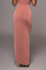 Mauve Kimora Slinky Skirt