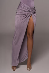 Grape Kimora Slinky Skirt