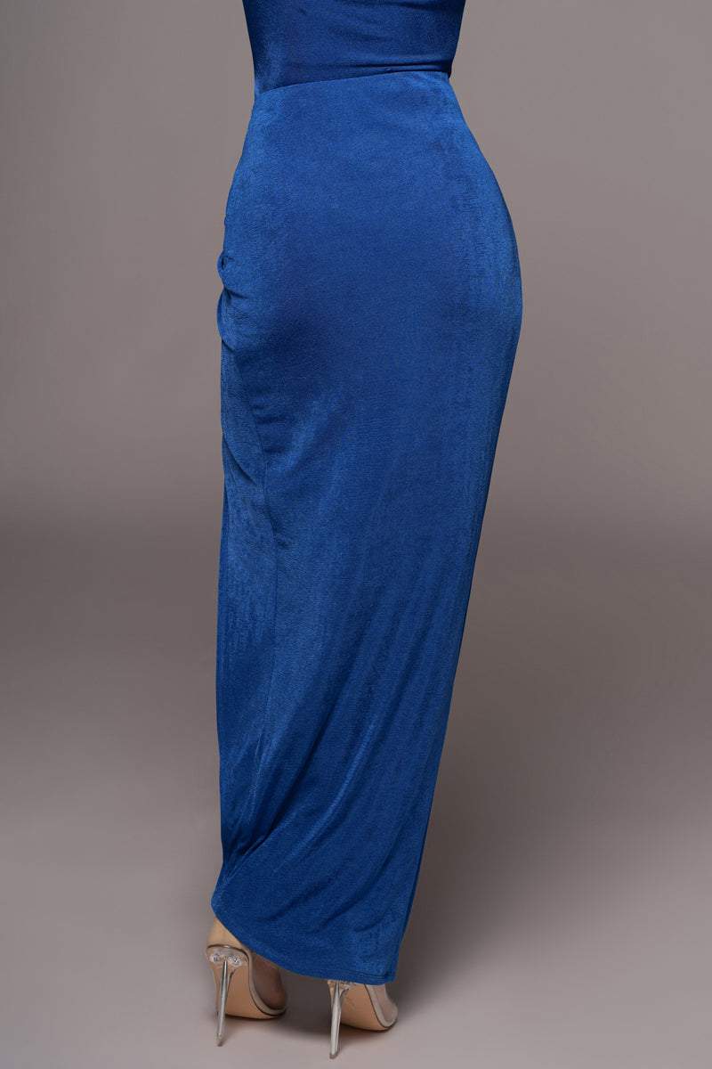 Royal Blue Kimora Slinky Skirt