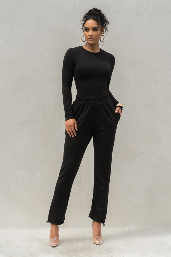 Black Luanne Bodysuit - JLUXLABEL